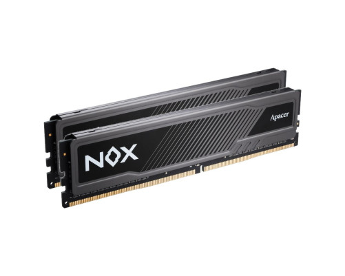 Модуль памяти Apacer NOX Black Gaming Memory AH4U16G36C25YMBAA-2 16GB DDR4 3600 DIMM Non-ECC, CL18, 1.35V, Kit (2x8GB), Intel XMP 2.0, Heat Sink, RTL
