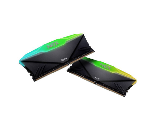Модуль оперативной памяти Apacer NOX RGB Black Gaming Memory AH4U32G36C25YNBAA-2 32GB DDR4 3600 DIMM Non-ECC, CL18, 1.35V, Kit (2x16GB), Intel XMP 2.0, Heat Sink, RTL Модуль оперативной памяти Apacer NOX RGB Black Gaming Memory AH4U32G36C25YNBAA-2 32GB DDR4 3600 DIMM Non-ECC, CL18, 1.35V, Kit (2x16GB), Intel XMP 2.0, Heat Sink, RTL