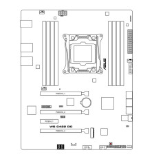 Материнская плата ASUS WS C422 DC (LGA2066)