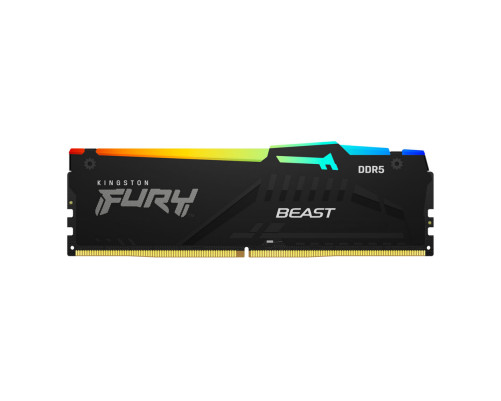 Модуль оперативной памяти Kingston 32GB DDR5 5200 DIMM FURY Beast RGB Gaming Memory KF552C40BBAK2-32 Non-ECC, CL40, 1.25V, 1RX8 (Kit of 2), RTL (328561)