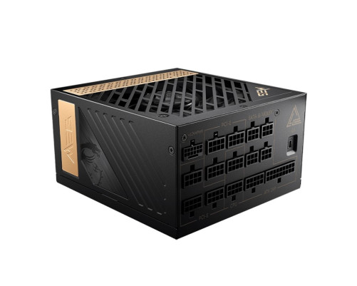 Блок питания 1300 Вт MSI MEG Ai1300P PCIE5, черный Блок питания 1300 Вт MSI MEG Ai1300P PCIE5, черный