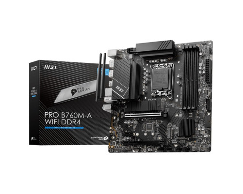Материнская плата MSI PRO B760M-A WIFI DDR4 (LGA1700)