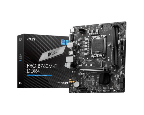 Материнская плата MSI PRO B760M-E DDR4 (LGA1700) Материнская плата MSI PRO B760M-E DDR4 (LGA1700)
