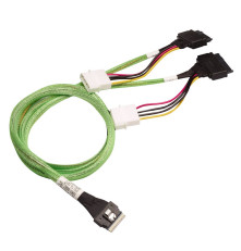 Кабель ACD-60005-ZC Slimline SASx8 (SFF8654) -to- 2x U.2 Direct, 1 м, (аналог Broadcom 05-60005-00)