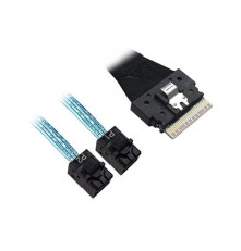 Кабель ACD-60003-ZC Slimline SASx8 (SFF8654) -to- 2 SAS HD x4 (SFF8643 SAS Connections), 1 м, (аналог Broadcom 05-60003-00)