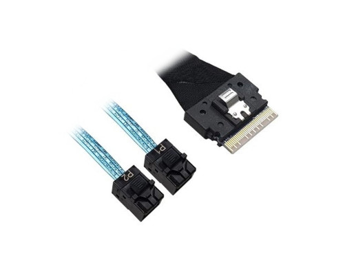 Кабель ACD-60003-ZC Slimline SASx8 (SFF8654) -to- 2 SAS HD x4 (SFF8643 SAS Connections), 1 м, (аналог Broadcom 05-60003-00) Кабель ACD-60003-ZC Slimline SASx8 (SFF8654) -to- 2 SAS HD x4 (SFF8643 SAS Connections), 1 м, (аналог Broadcom 05-60003-00)