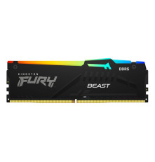 Модуль оперативной памяти Kingston 16GBDDR5 5200 DIMM FURY Beast Black XMP Gaming Memory KF552C40BBA-16 Non-ECC, CL40, 1.25V, 1RX8 40-40-40  288-pin 16Gbit, RTL