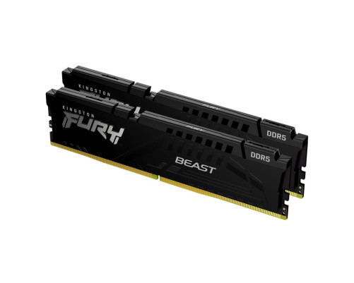 Модуль оперативной памяти Kingston 16GBDDR5 6000 DIMM FURY Beast Black EXPO Gaming Memory KF560C36BBEK2-16 Non-ECC, CL36 , 1.35V, (Kit of 2) 1RX16 36-38-38 288-pin 16Gbit, RTL Модуль оперативной памяти Kingston 16GBDDR5 6000 DIMM FURY Beast Black EXPO Gaming Memory KF560C36BBEK2-16 Non-ECC, CL36 , 1.35V, (Kit of 2) 1RX16 36-38-38 288-pin 16Gbit, RTL