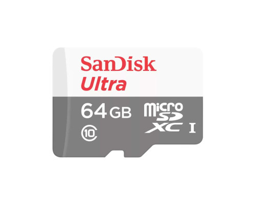 Карта памяти microSDXC 64GB SanDisk Ultra SDSQUNR-064G-GN3MN Class 10 UHS-I, без адаптера Карта памяти microSDXC 64GB SanDisk Ultra SDSQUNR-064G-GN3MN Class 10 UHS-I, без адаптера