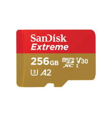 Карта памяти microSD 256GB SanDisk Extreme SDSQXAV-256G-GN6MN Class 10 UHS I, без адаптера