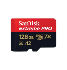 Карта памяти microSDXC 128GB SanDisk Extreme Pro SDSQXCD-128G-GN6MA Class 10 UHS-3, с адаптером