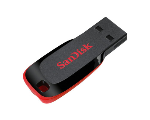 USB накопитель 64GB SanDisk Cruzer Blade USB 2.0, черный/красный USB накопитель 64GB SanDisk Cruzer Blade USB 2.0, черный/красный