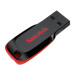 USB накопитель 64GB SanDisk Cruzer Blade USB 2.0, черный/красный