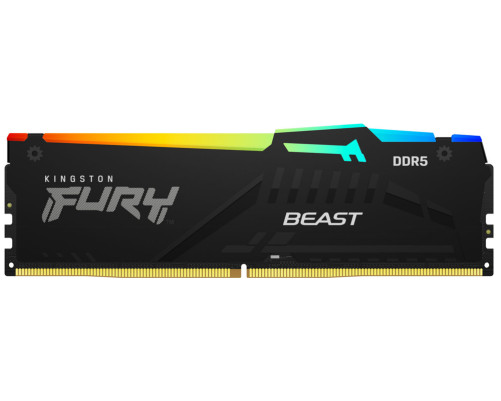 Модуль оперативной памяти Kingston 32GB DDR5-5200 FURY Beast RGB XMP KF552C40BBA-32 Модуль оперативной памяти Kingston 32GB DDR5-5200 FURY Beast RGB XMP KF552C40BBA-32