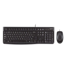 Комплект (клавиатура/мышь) проводной Logitech MK120, черный
