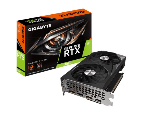 Видеокарта Gigabyte RTX3060 WINDFORCE OC 12GB, GDDR6/192-bit Видеокарта Gigabyte RTX3060 WINDFORCE OC 12GB, GDDR6/192-bit
