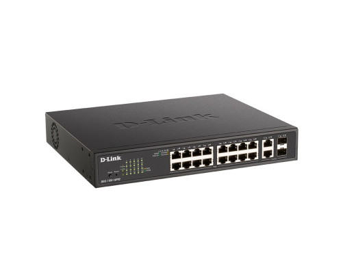 Коммутатор D-Link DGS-1100-18PV2/A3A, черный