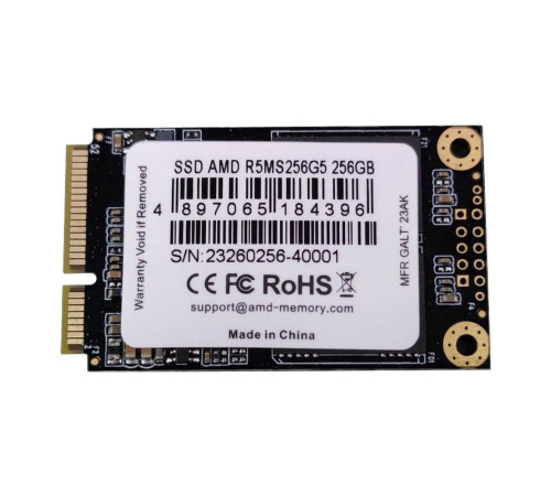 Твердотельный накопитель AMD Radeon R5MS256G5, 256GB, mSATA
