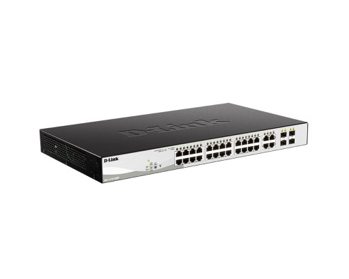 Коммутатор D-Link DGS-1210-28MP/F4A, черный Коммутатор D-Link DGS-1210-28MP/F4A, черный