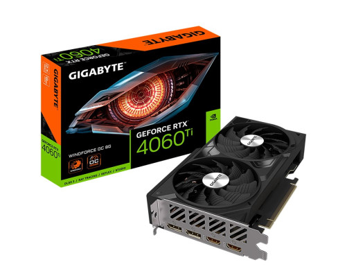 Видеокарта Gigabyte RTX4060Ti WINDFORCE OC 8GB, GDDR6/128-bit