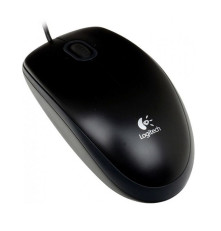 Мышь проводная Logitech B100, черный
