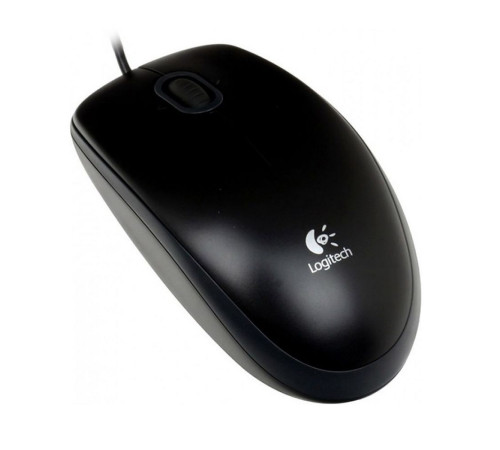 Мышь проводная Logitech B100, черный