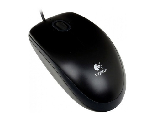 Мышь проводная Logitech B100, черный
