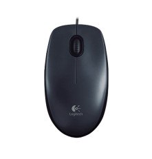 Мышь проводная Logitech M100, темно-серый