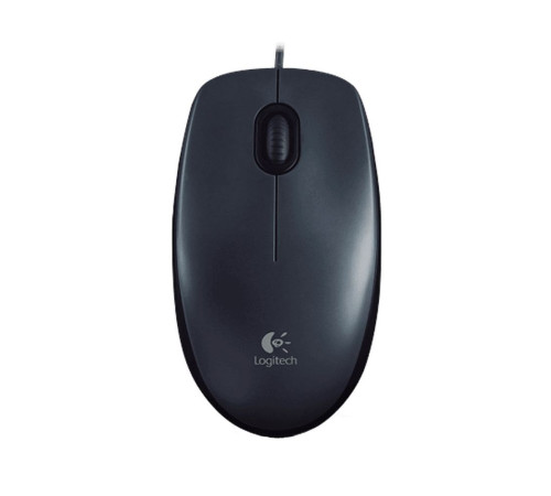 Мышь проводная Logitech M100, темно-серый