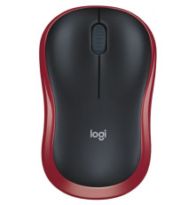 Мышь беспроводная Logitech M185, красный