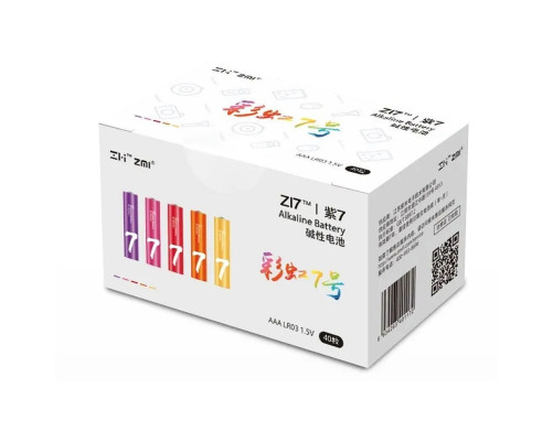 Элемент питания ZMI ZI7 AAA alkaline (40 шт./уп.) Элемент питания ZMI ZI7 AAA alkaline (40 шт./уп.)