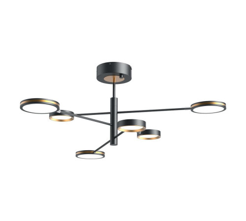Умная люстра Yeelight C2103 Arowana Chandelier, 6 плафонов, черный