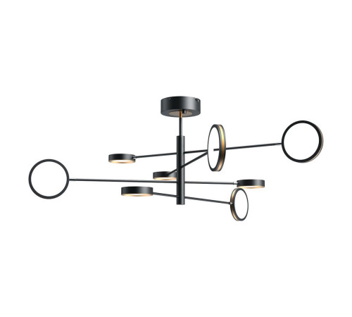 Умная люстра Yeelight C2103 Arowana Chandelier, 8 плафонов, черный