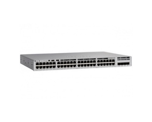 Коммутатор CISCO Catalyst C9200-48P-E, серебристый