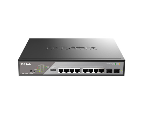 Коммутатор D-Link DSS-200G-10MPP/A1A, черный