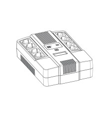 Источник бесперебойного питания Powerman Brick 850 PLUS, черный