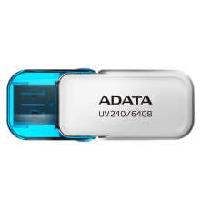 USB накопитель 64GB ADATA UV240 USB 2.0, белый/синий