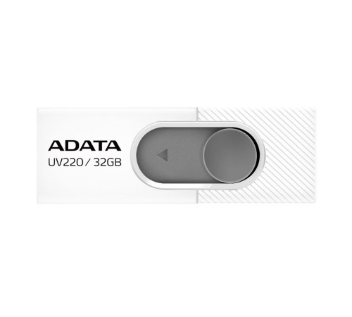USB накопитель 32GB ADATA UV220 USB 2.0, белый/серый