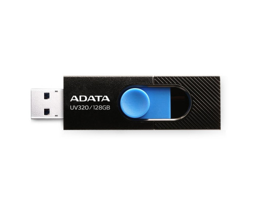 USB накопитель 128GB ADATA UV320 USB 3.2 Gen1, черный/синийй