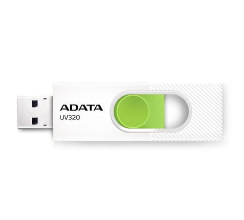 USB накопитель 32GB ADATA UV320 USB 3.2 Gen1, белый/зеленый