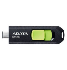 USB накопитель 64GB ADATA UC300 USB 3.2 Gen1, черный/зеленый