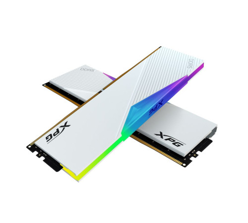 Модуль оперативной памяти XPG 64GB Lancer RGB DDR5 6400Mhz DIMM 2*32, 1.4V, CL32-39-39, On-Die ECC, Power Management IC, white
