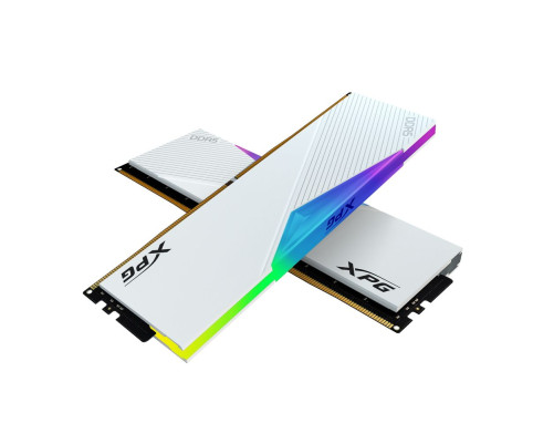 Модуль оперативной памяти ADATA 64GB DDR5 6000 DIMM XPG Lancer RGB 2*32, 1.35V, CL30-40-40, On-Die ECC, Power Management IC, white