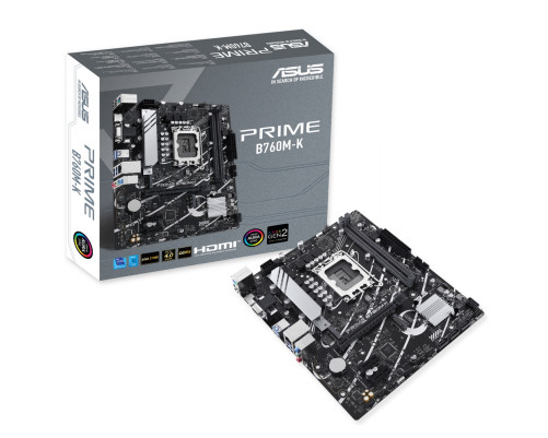 Материнская плата ASUS PRIME B760M-K (LGA1700) RTL Материнская плата ASUS PRIME B760M-K (LGA1700) RTL