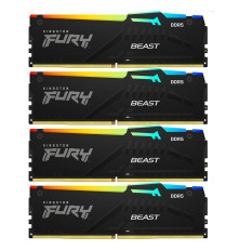 Модуль оперативной памяти Kingston 128GB DDR5 5600MHz DIMM FURY Beast Black RGB (4х32gb), CL40