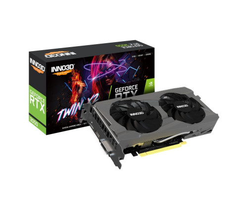 Видеокарта INNO3D RTX3050 TWIN X2 8GB, GDDR6/128-bit Видеокарта INNO3D RTX3050 TWIN X2 8GB, GDDR6/128-bit