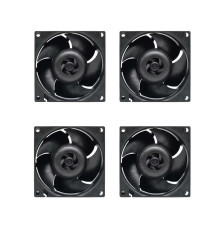 Вентилятор для корпуса Arctic Cooling ARCTIC S8038-10K, черный (комплект 4 шт.)