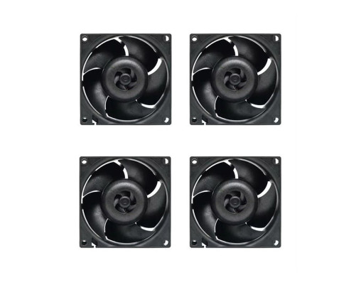 Вентилятор для корпуса Arctic Cooling ARCTIC S8038-10K, черный (комплект 4 шт.)