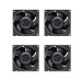 Вентилятор для корпуса Arctic Cooling ARCTIC S8038-10K, черный (комплект 4 шт.)