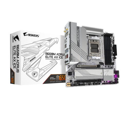 Материнская плата Gigabyte B650M AORUS ELITE AX ICE (AM5)